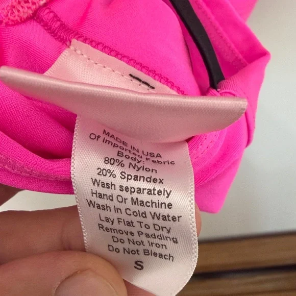 Bombshell Sportswear glow Pink Supportive Sports Bra size small - Picture 8 of 8